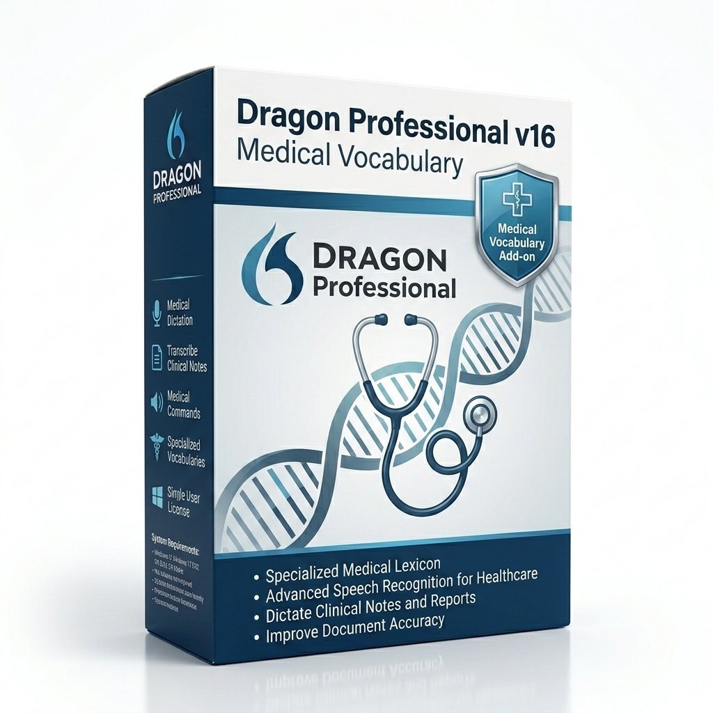 Dragon Pro v16 + Medical Vocabulary